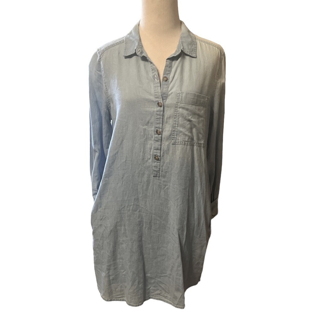 Forever 21 denim long sleeve dress, new